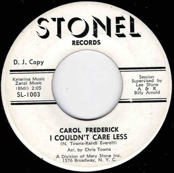 CAROL FREDERICK - I COULDN'T CARE LESS