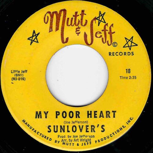 SUNLOVER'S - MY POOR HEART / THIS LOVE OF OURS