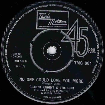 GLADYS KNIGHT & THE PIPS - NO ONE COULD LOVE YOU MORE