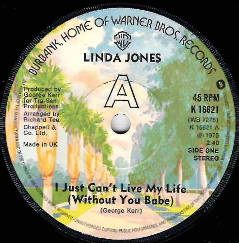 LINDA JONES - I JUST CAN'T LIVE MY LIFE
