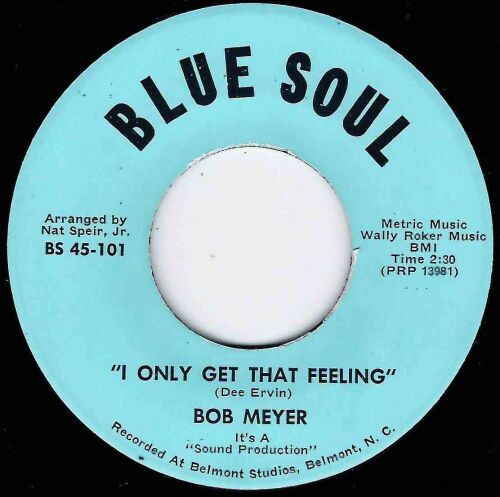 BOB MEYER - I ONLY GET THAT FEELING