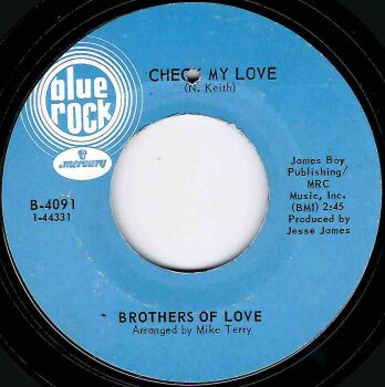 BROTHERS OF LOVE - CHECK MY LOVE /  YOU CHANGED ME