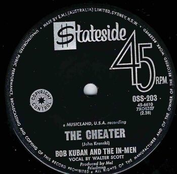 BOB KUBAN AND THE IN MEN - THE CHEATER
