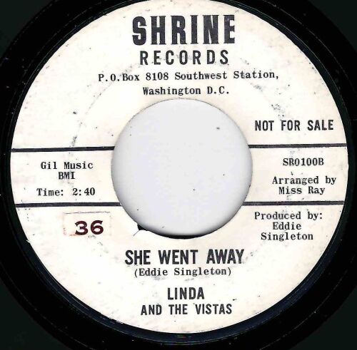 LINDA AND THE VISTAS - SHE WENT AWAY