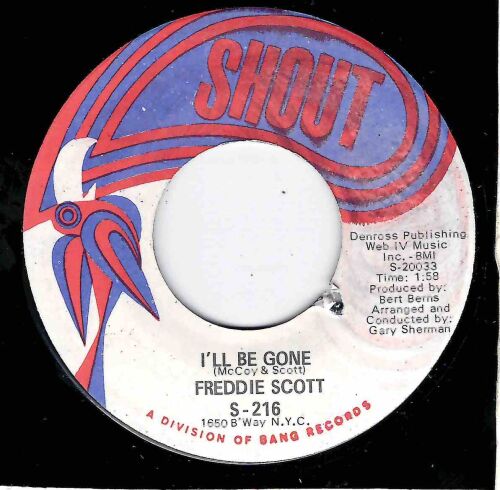 FREDDIE SCOTT - I'LL BE GONE