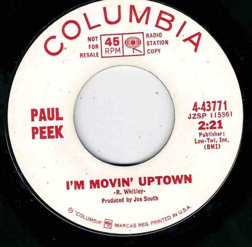 PAUL PEEK - I'M MOVIN' UPTOWN