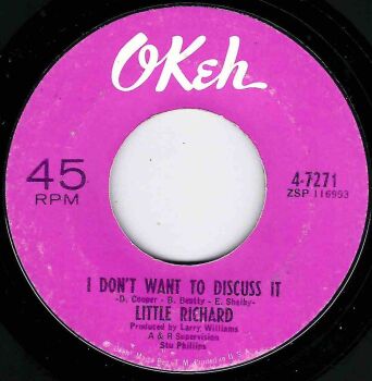 LITTLE RICHARD - I DON'T WANT TO DISCUSS IT