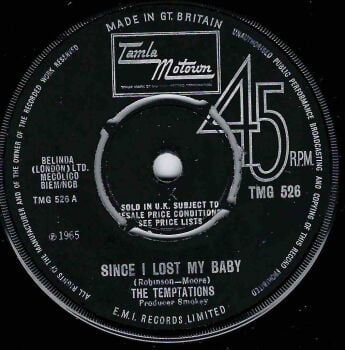 TEMPTATIONS - SINCE I LOST MY BABY