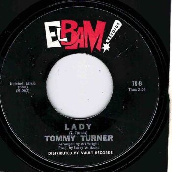 TOMMY TURNER - LADY / I'LL BE GONE