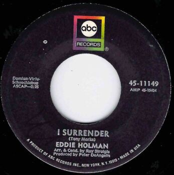 EDDIE HOLMAN - I SURRENDER