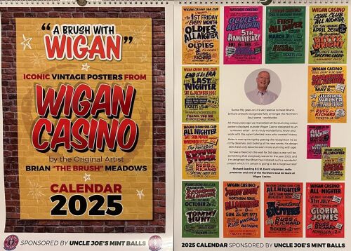 2025 WIGAN CASINO POSTER CALENDARew Product
