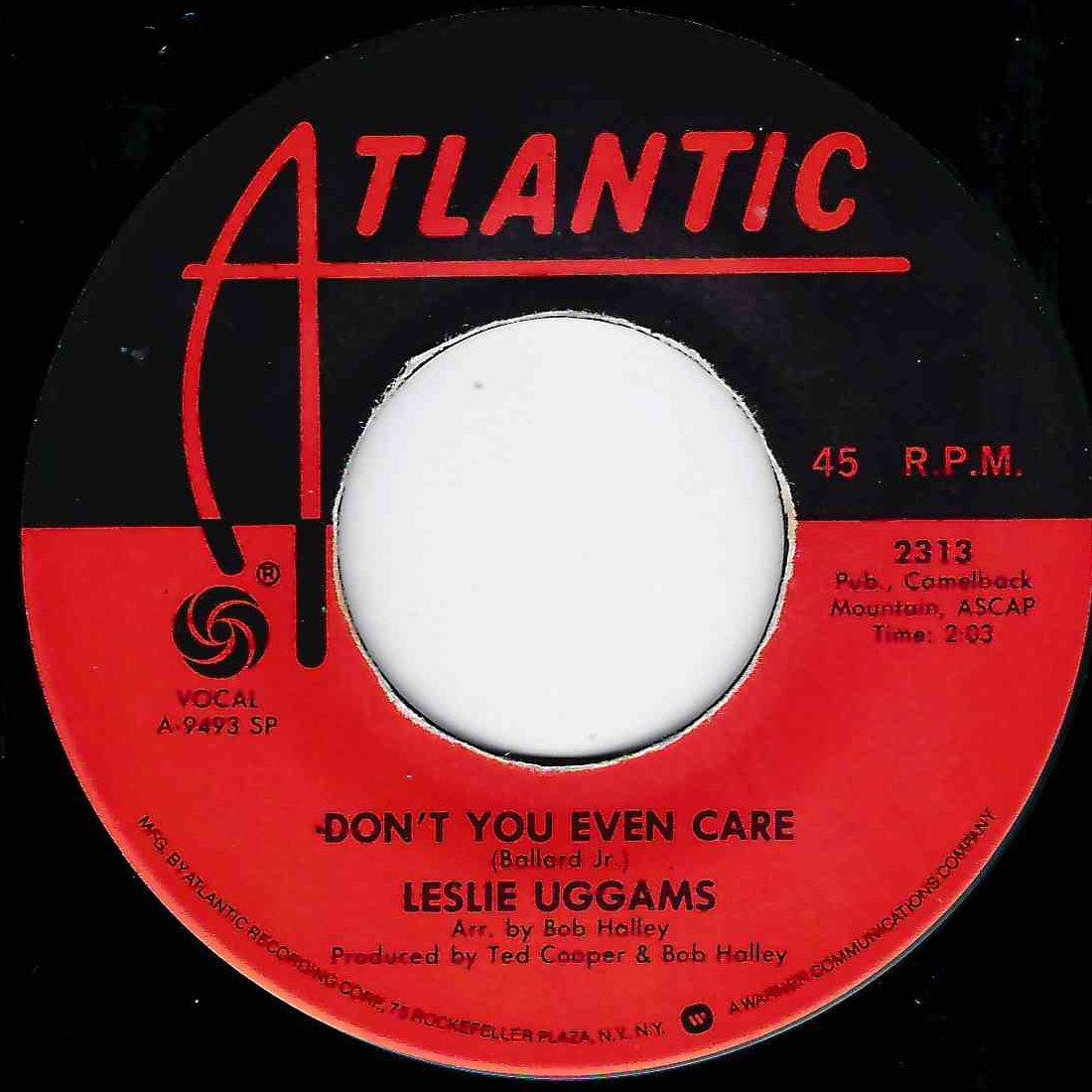 LESLIE UGGAMS - DON'T YOU EVEN CARE