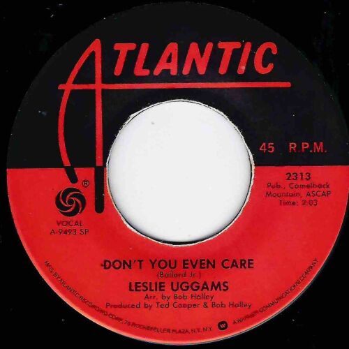 LESLIE UGGAMS - DON'T YOU EVEN CARE