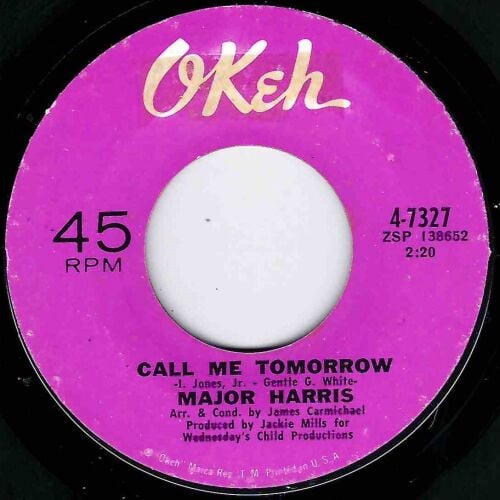 MAJOR HARRIS - CALL ME TOMORROW