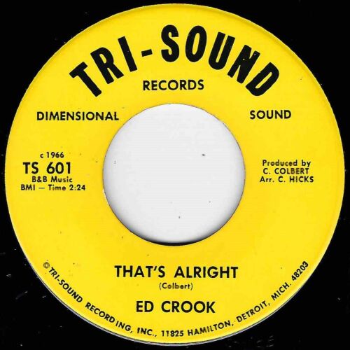 ED CROOK - THAT'S ALRIGHT