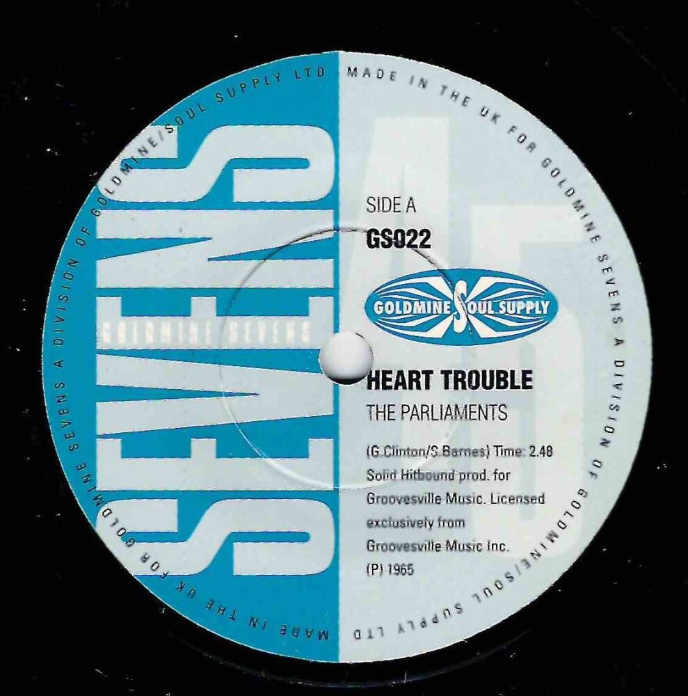 PARLIAMENTS / BOB & FRED - HEART TROUBLE / I'LL BE ON MY WAY