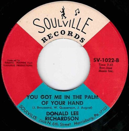 DONALD LEE RICHARDSON - YOU GOT ME IN THE PALM OF YOUR HAND