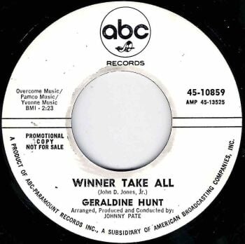 GERALDINE HUNT - WINNER TAKE ALL