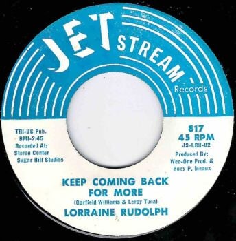 LORRAINE RUDOLPH - KEEP COMING BACK FOR MORE