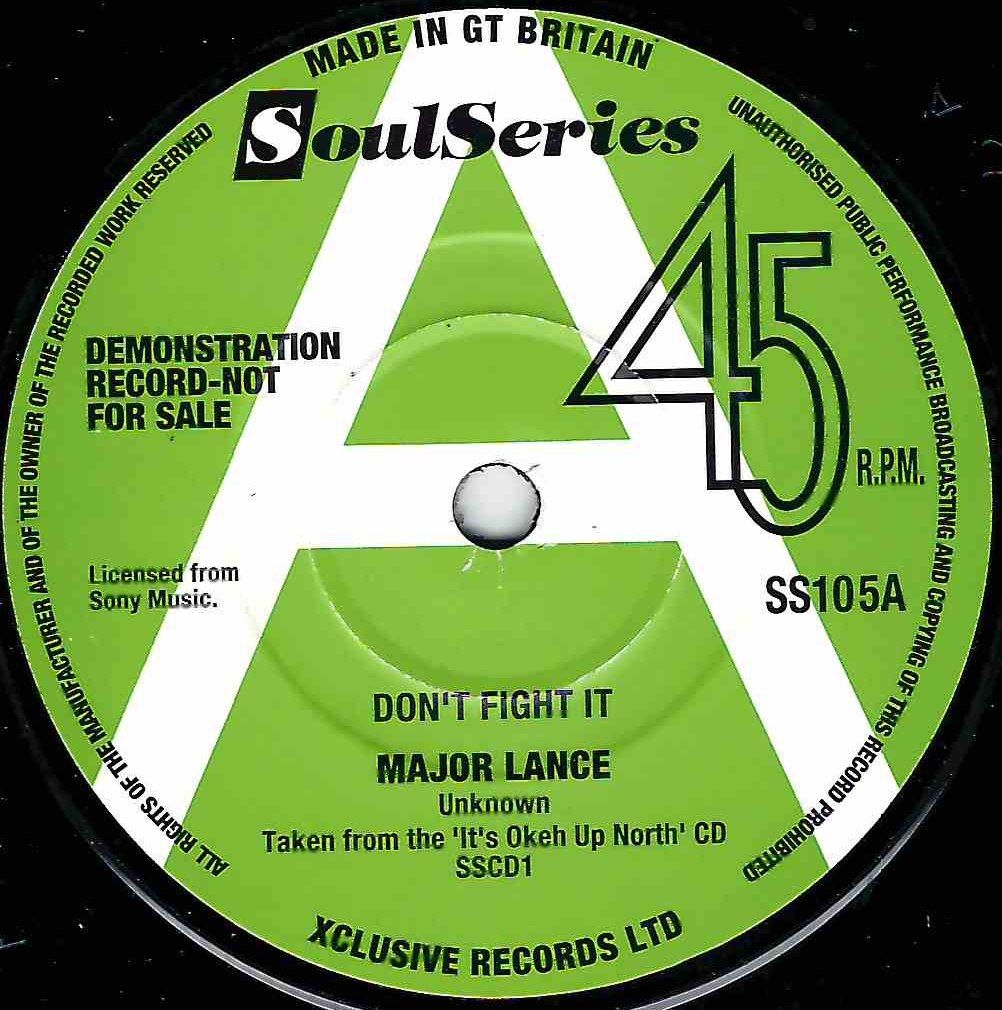 MAJOR LANCE - DON'T FIGHT IT / NOTHING CAN STOP ME