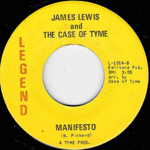 JAMES LEWIS and THE CASE OF TYME - MANIFESTO