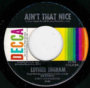 LUTHER INGRAM - AIN'T THAT NICE