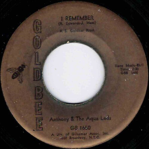 ANTHONY & THE AQUA LADS - I REMEMBER