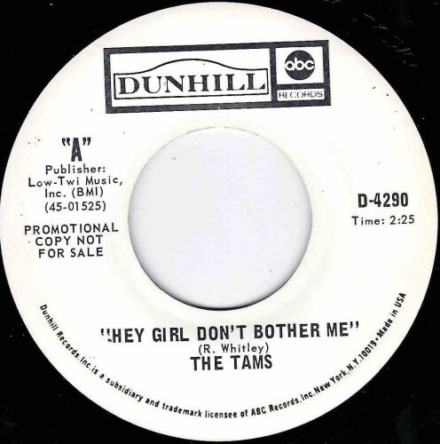 TAMS - HEY GIRL DON'T BOTHER ME