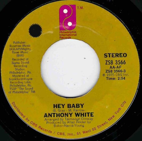 ANTHONY WHITE - HEY BABY