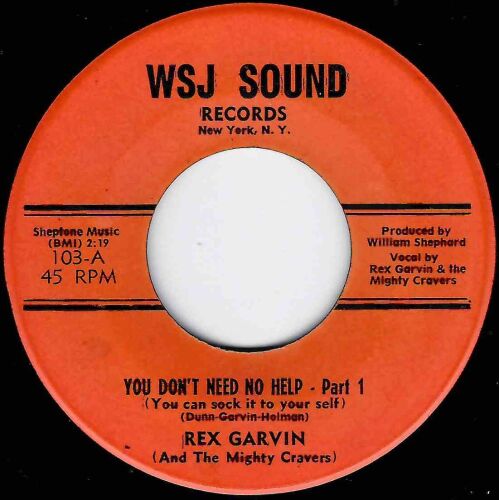 REX GARVIN - YOU DON'T NEED NO HELP