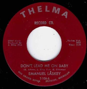 EMANUEL LASKEY - DON'T LEAD ME ON BABY