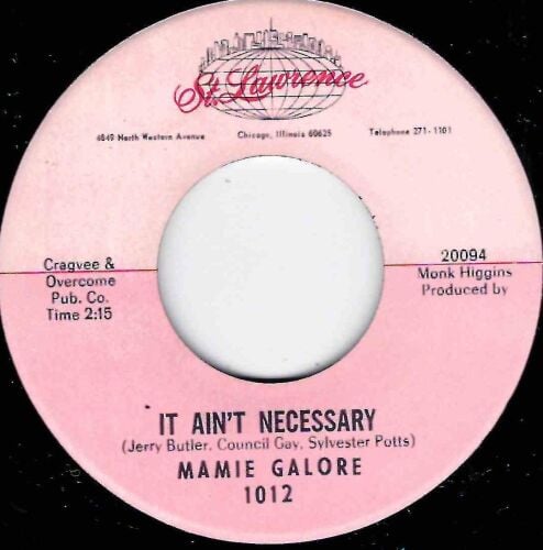 MAMIE GALORE - IT AIN'T NECESSARY