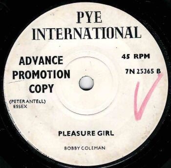 BOBBY COLEMAN - PLEASURE GIRL