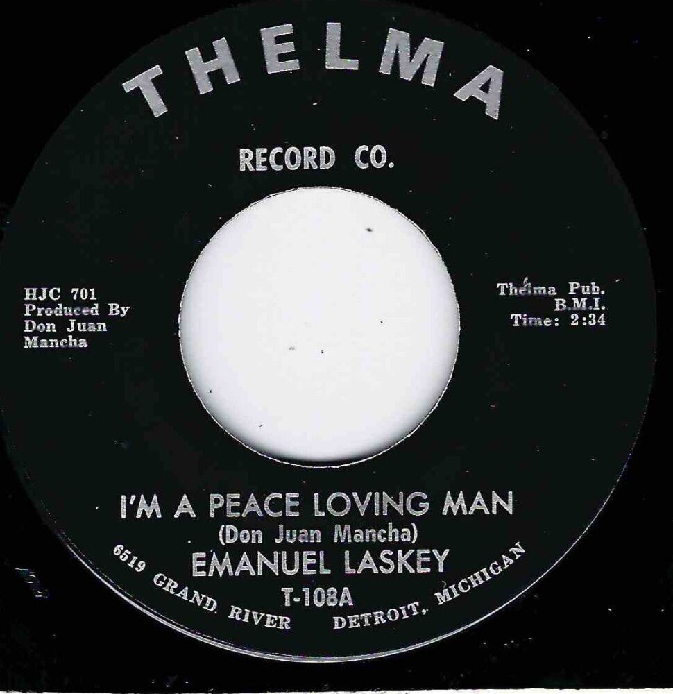 EMANUEL LASKEY - I'M A PEACE LOVING MAN / SWEET LIES