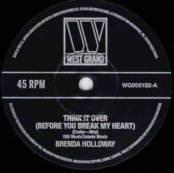 BRENDA HOLLOWAY / EARL VAN DYKE & THE SOUL BROTHERS - THINK IT OVER (BEFORE YOU BREAK MY HEART)