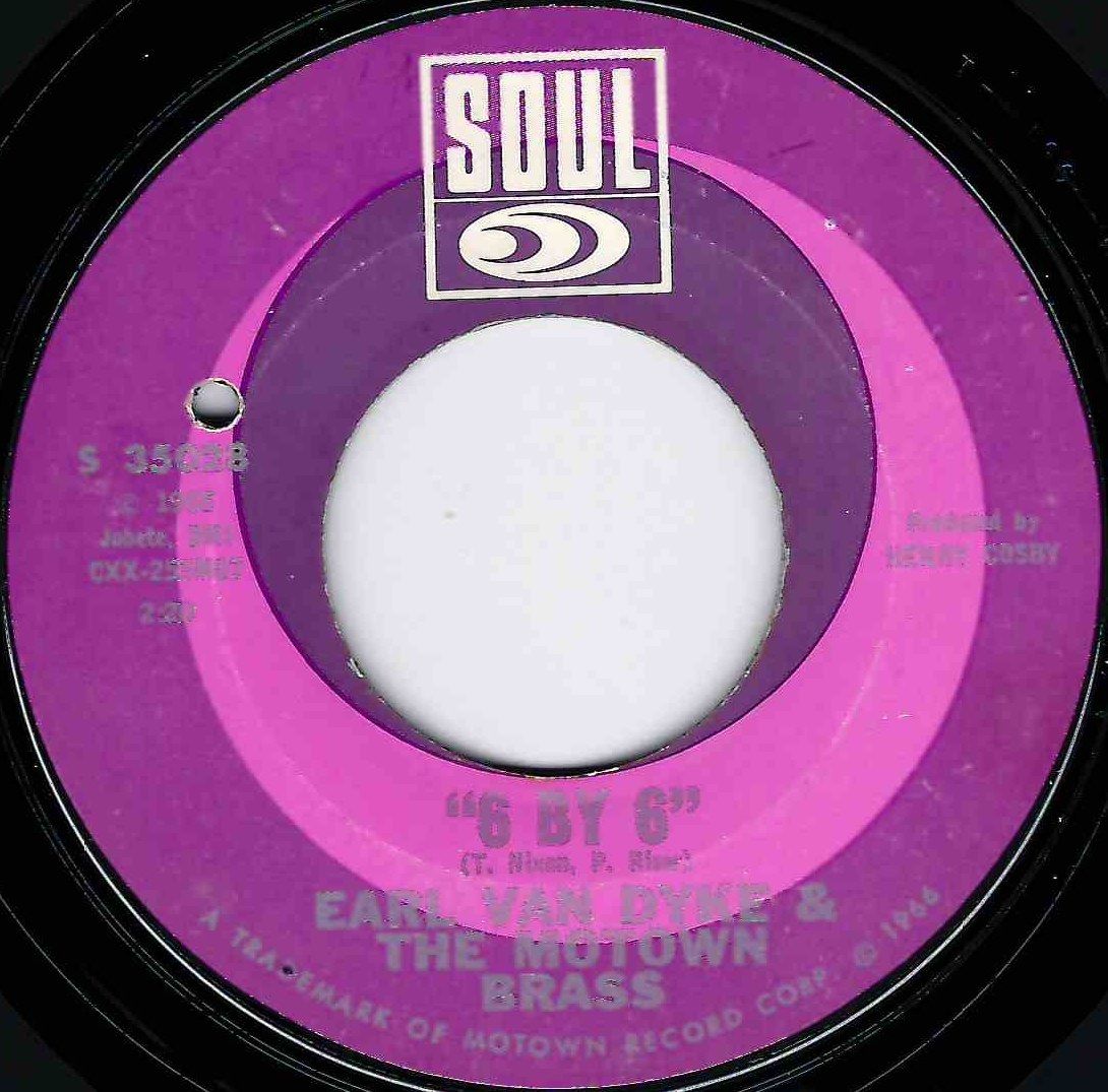 EARL VAN DYKE & THE MOTOWN BRASS - 6 BY 6