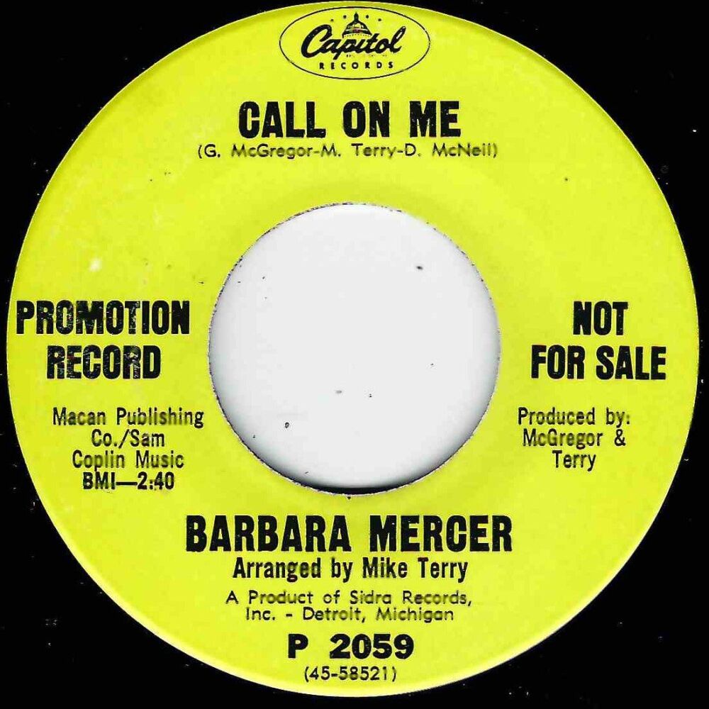 BARBARA MERCER - CALL ON ME