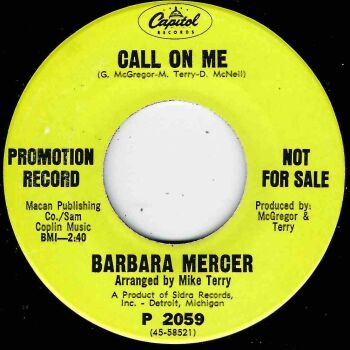 BARBARA MERCER - CALL ON ME / SO REAL