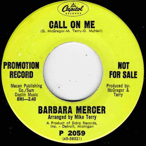 BARBARA MERCER - CALL ON ME