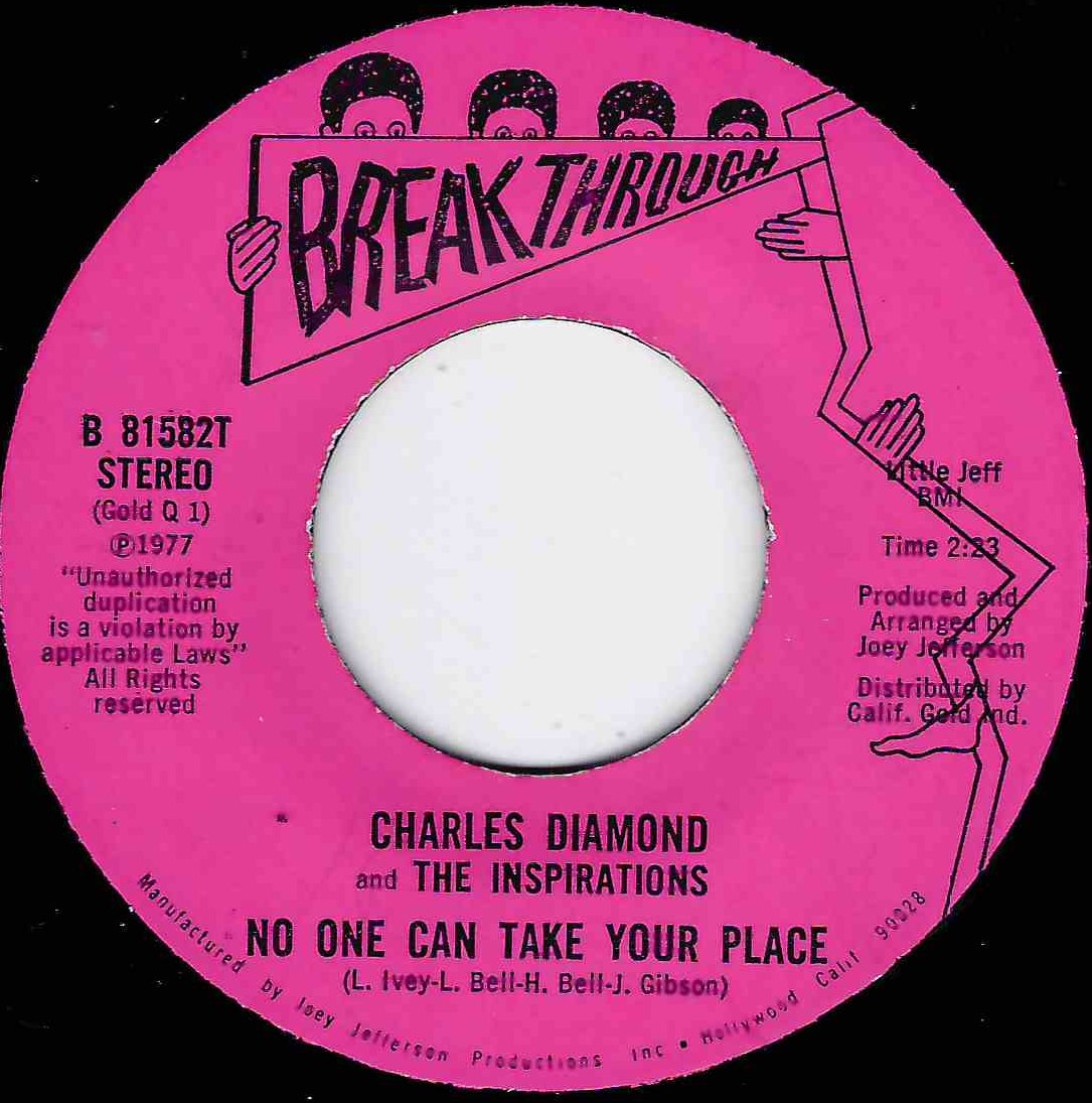 CHARLES DIAMOND and THE INSPIRATIONS - NO ONE CAN TAKE YOUR PLACE