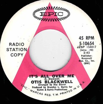 OTIS BLACKWELL - IT'S ALL OVER ME