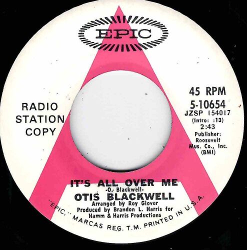 OTIS BLACKWELL - IT'S ALL OVER ME