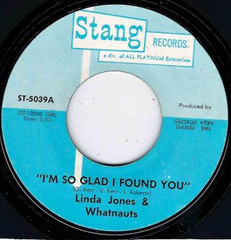 LINDA JONES & WHATNAUTS - I'M SO GLAD I FOUND YOU