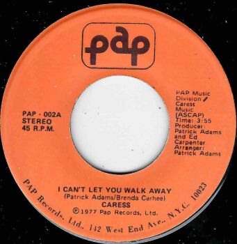 CARESS - I CAN'T LET YOU WALK AWAY