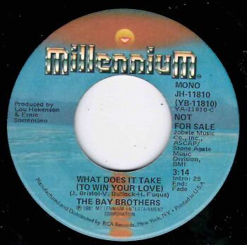 BAY BROTHERS - WHAT DOES IT TAKE (TO WIN YOUR LOVE)