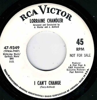 LORRAINE CHANDLER - I CAN'T CHANGE