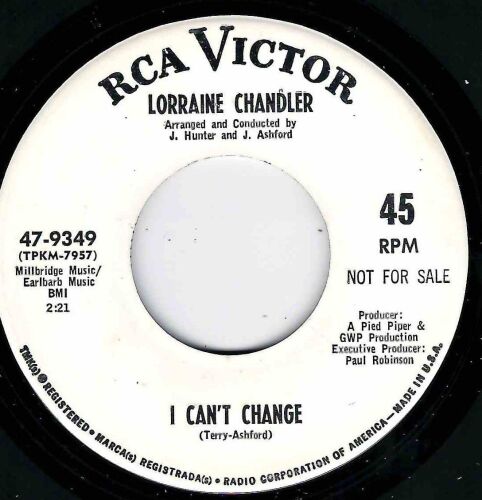 LORRAINE CHANDLER - I CAN'T CHANGE