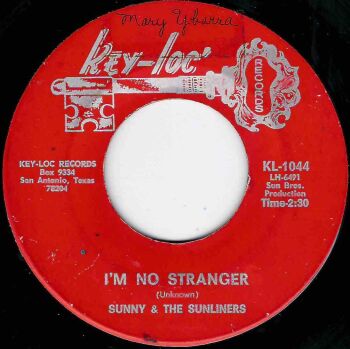 SUNNY & THE SUNLINERS - I'M NO STRANGER