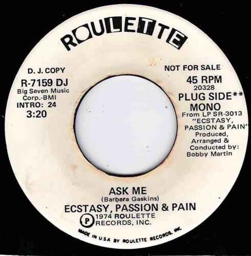 ECSTASY PASSION & PAIN - ASK ME