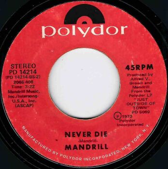 MANDRILL - NEVER DIE